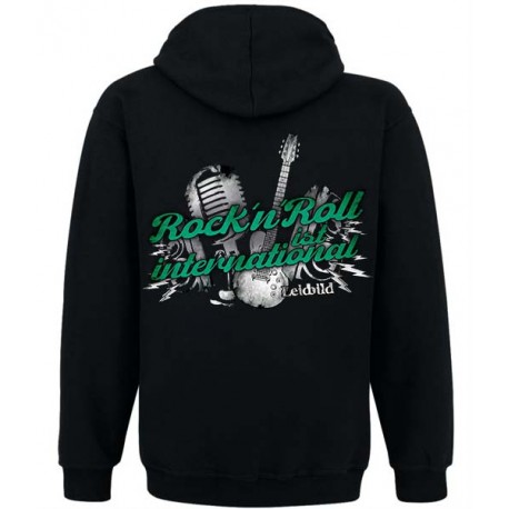 Zipper "Rock'n'Roll" mit Kapuze